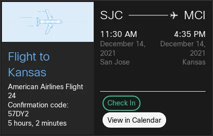 Flight Details Dark