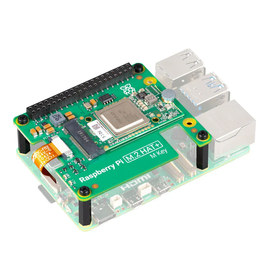 Raspberry Pi 5 with Hailo-8L AI accelerator